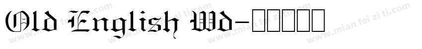 Old English Wd字体转换